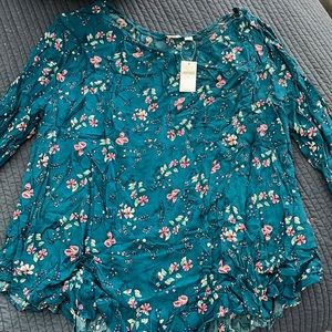 NWT Gap floral blouse